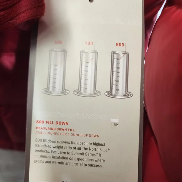 The North Face Women's Cherry Red Puffer Jacket - Picture 5 of 9